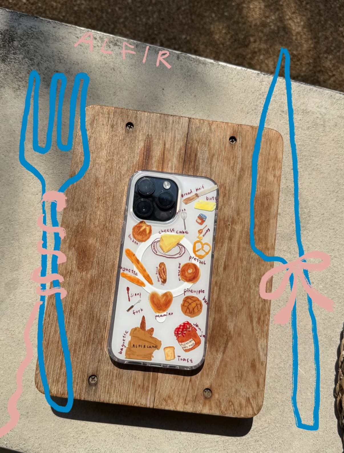 Bread Family iphone Case