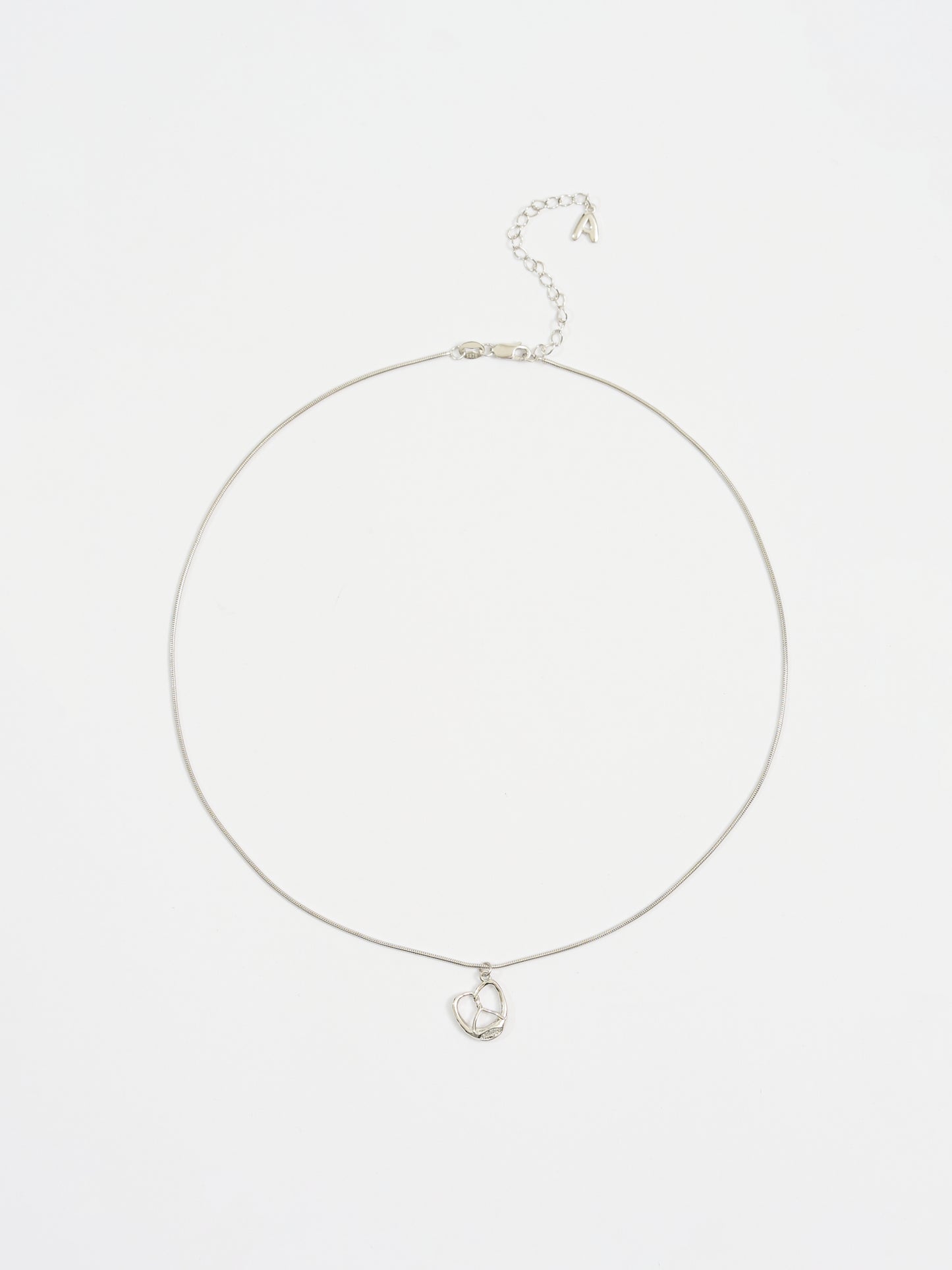 Bakery Collection - Sterling Silver Pretzel Charm Statement Necklace