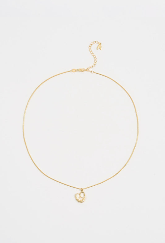 Bakery Collection - Gold Vermeil Pretzel Charm Necklace